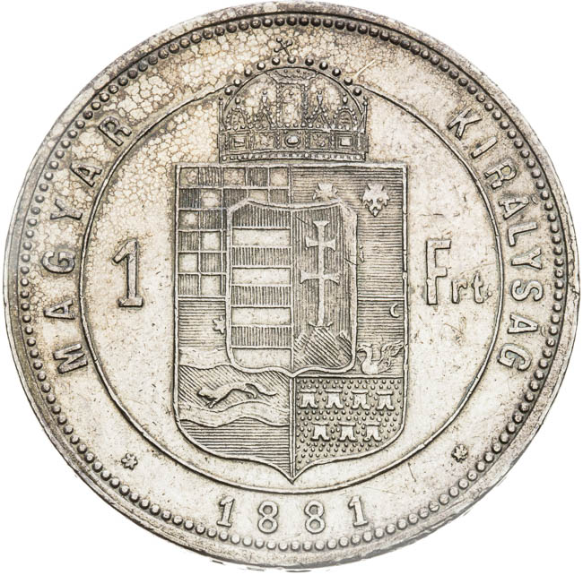 Gulden 1881 - back