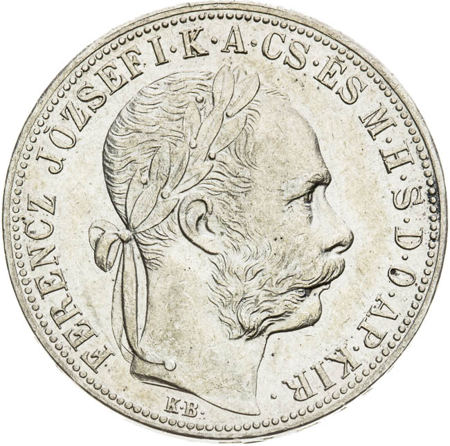 Gulden 1884 - front
