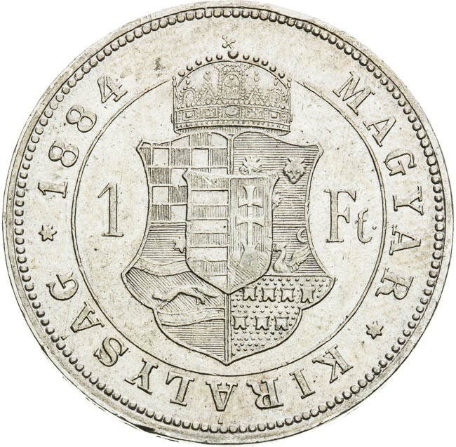Gulden 1884 - back