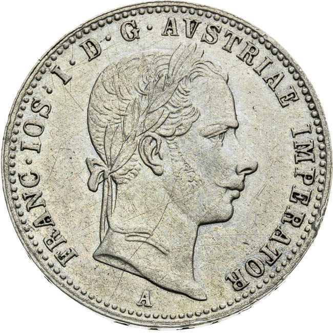 1/4 Zlatník 1858 - averz