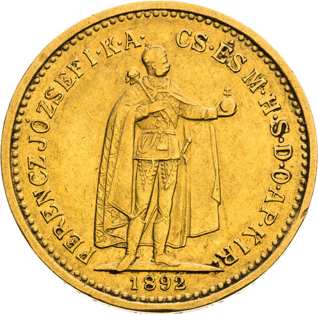 10 Corona 1892 - front