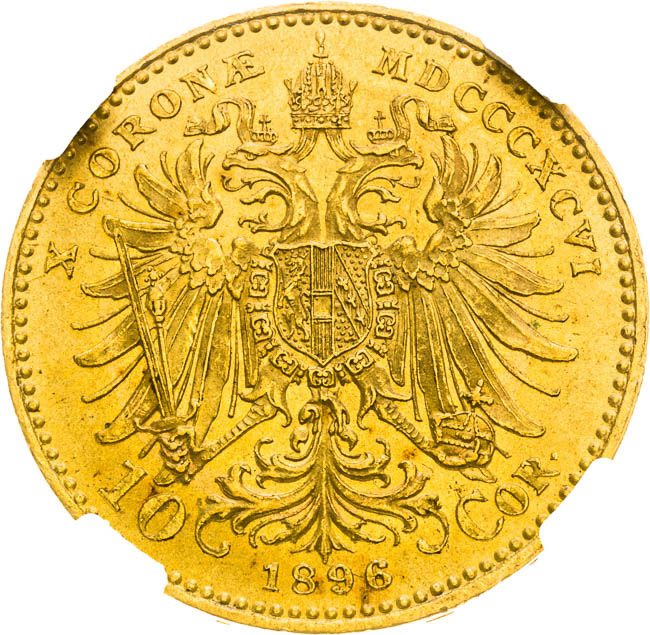 10 Corona 1896 - back