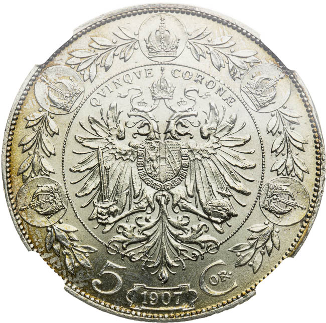 5 Corona 1907 - back