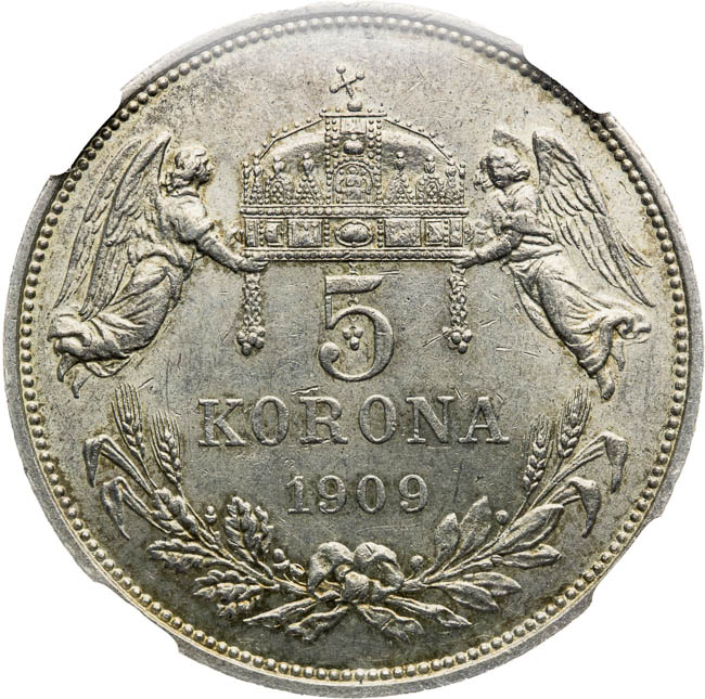 5 Corona 1909 - back