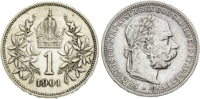 Corona 1901, 1903 (2 pcs) - back