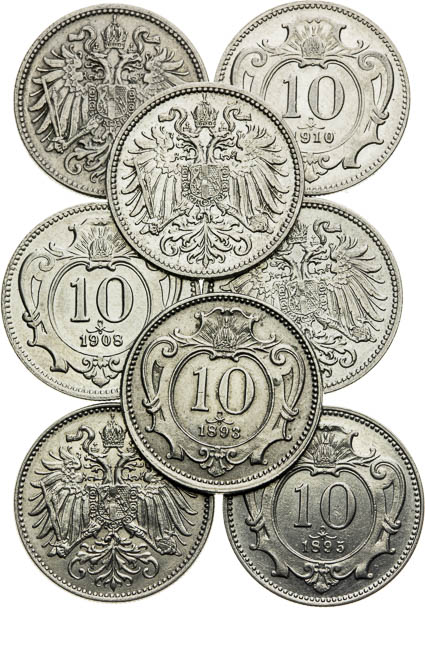 10 Heller (8 pcs) - front