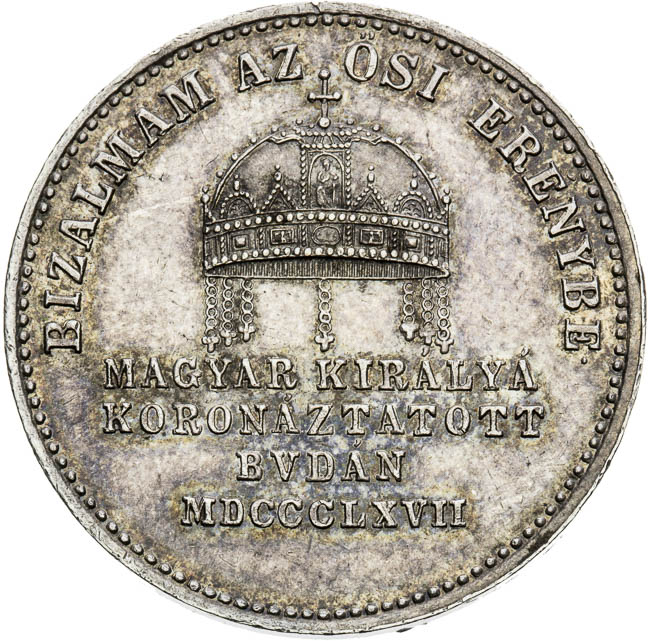 Silver Token 1867 - back