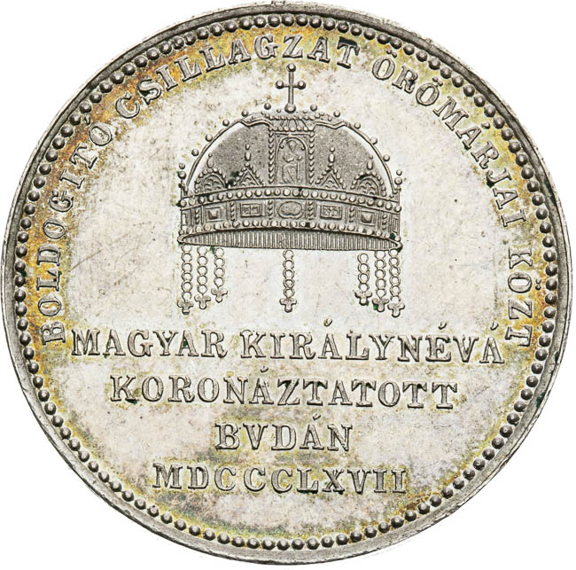 Silver Token 1867 - back