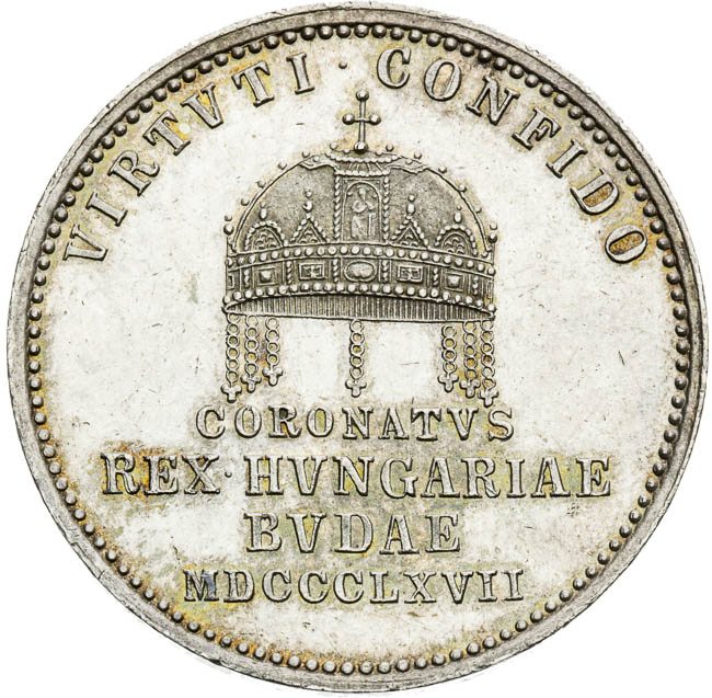Silver Token 1867 - back