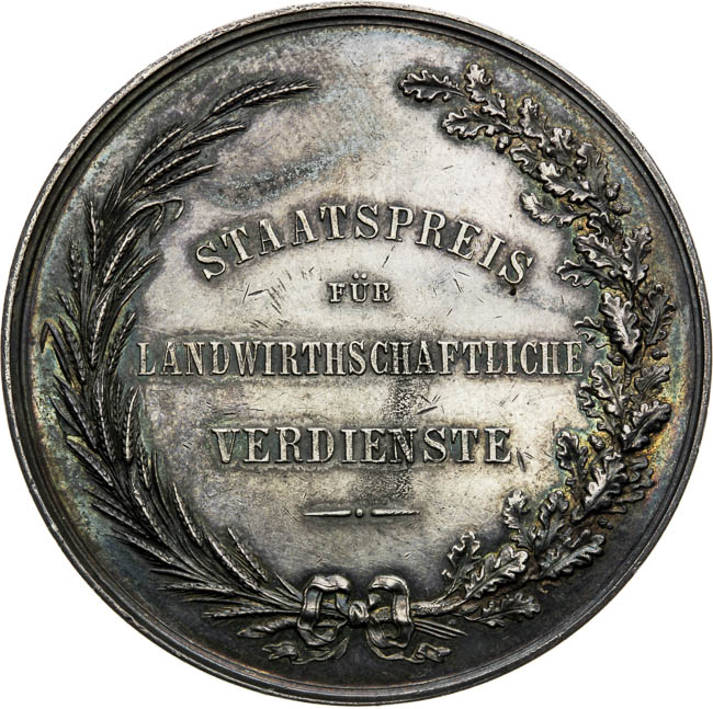 Silver medal  - back