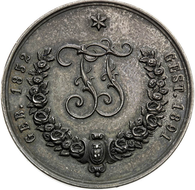 Silver medal 1891 - front