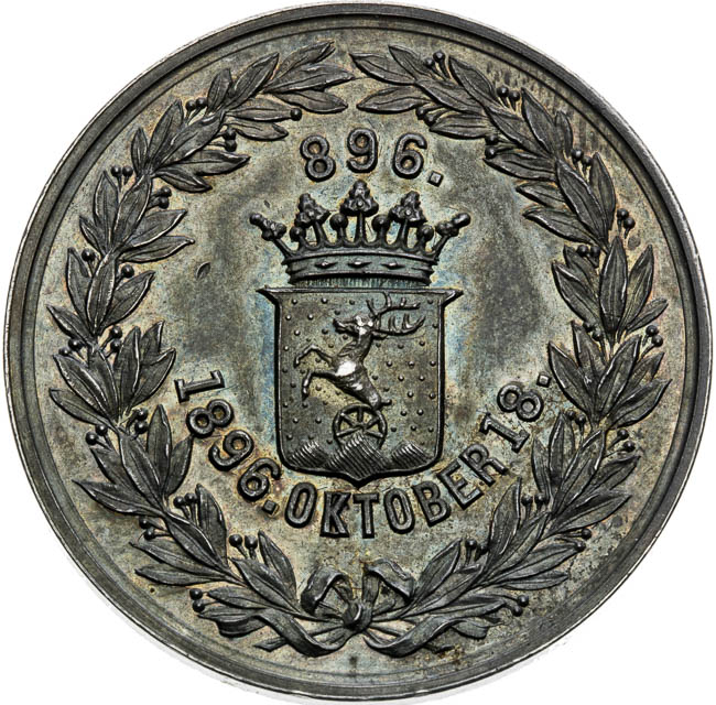 Silver medal 1896 - front