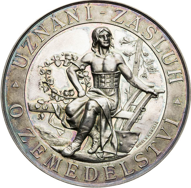 Silver medal  - front