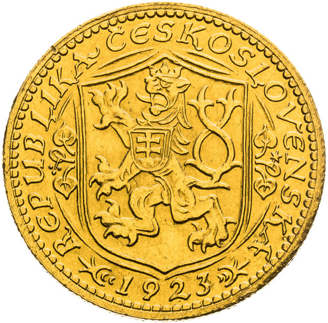 Dukát 1923 - reverz