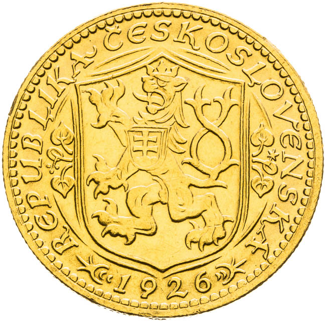 Dukát 1926 - reverz