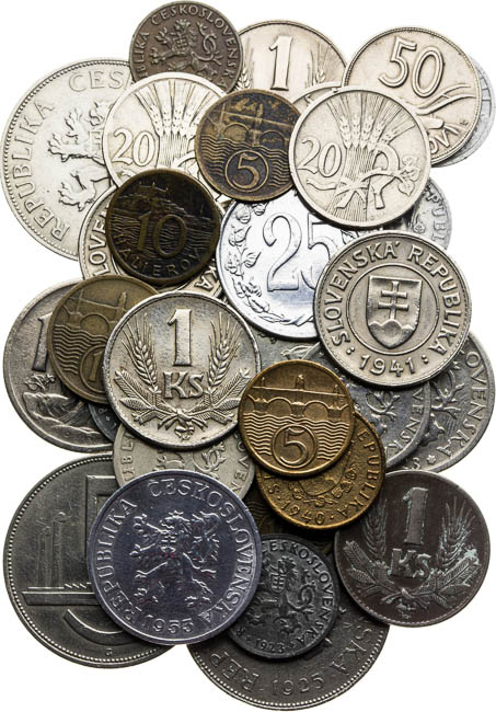 Lot of coins (32 pcs) - front
