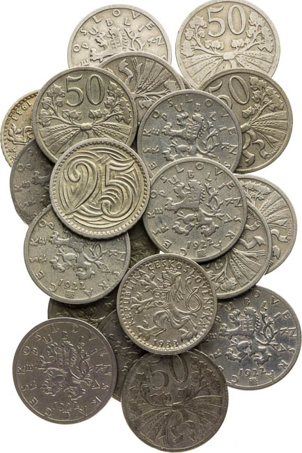 Lot of coins (21 pcs) - front
