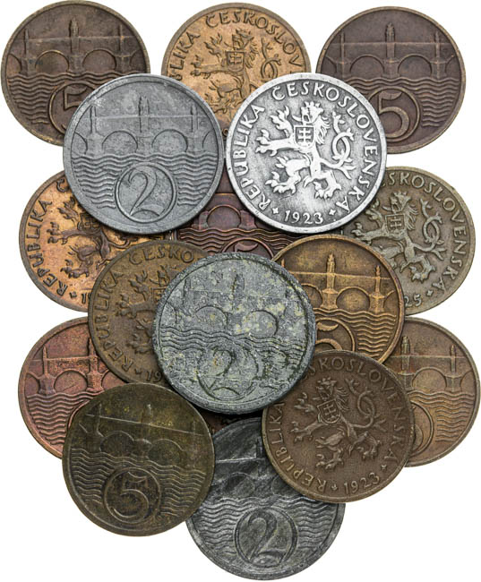 Lot of coins (18 pcs) - front