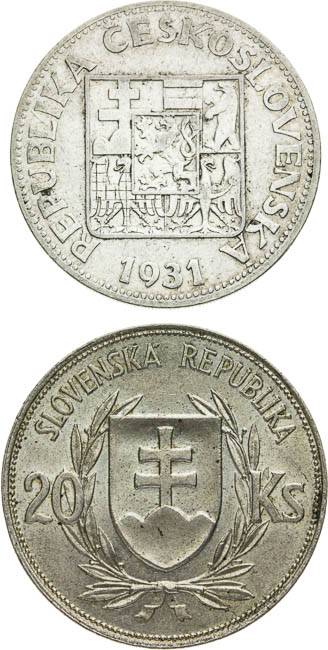 Lot of silver coins (2 pcs) - back