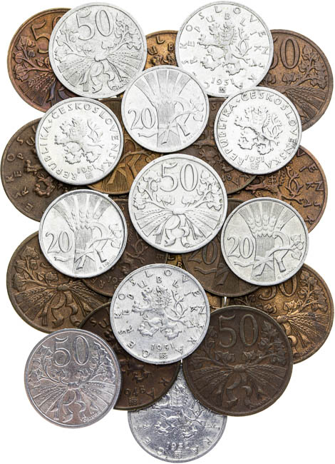 Lot of coins (26 pcs) - front