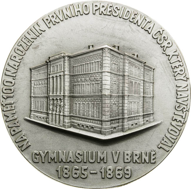 Silver medal 1950 - back