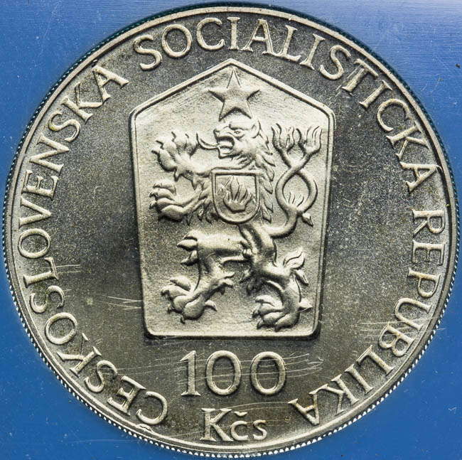 100 Koruna 1989 - back