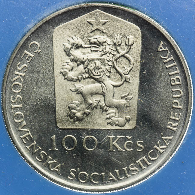100 Koruna 1990 - back