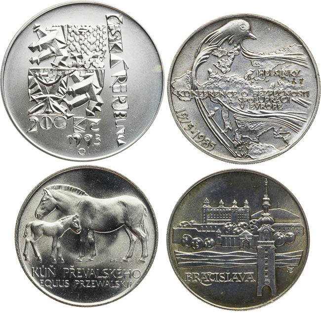 Lot of silver coins (4 pcs) - front