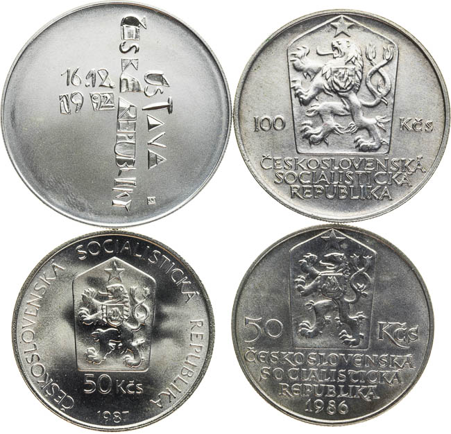 Lot of silver coins (4 pcs) - back
