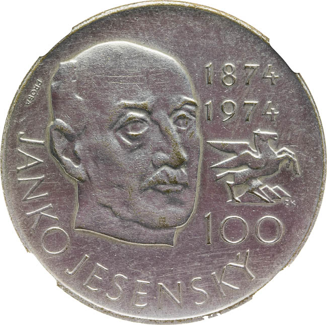 Silver medal 1974 - front