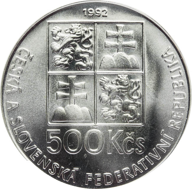 500 Kčs 1992 - reverz