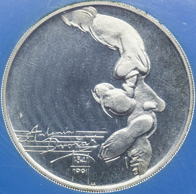 100 Kčs 1991 - averz