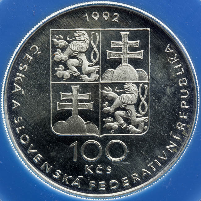 100 Kčs 1992 - reverz