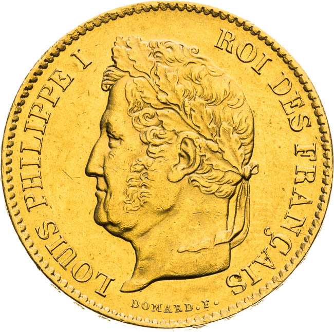 40 Frank 1833 - averz