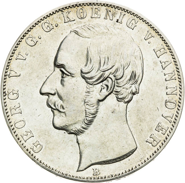 2 Thaler 1854 - front