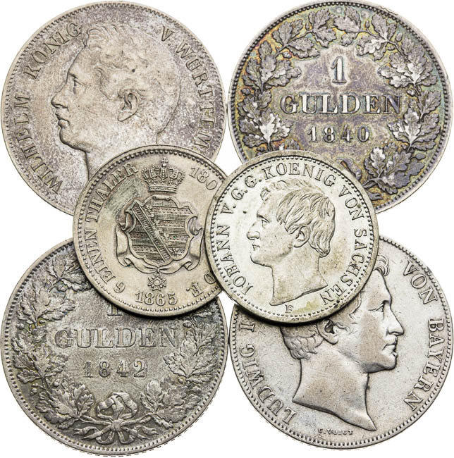 Silver coins (6 pcs) - front