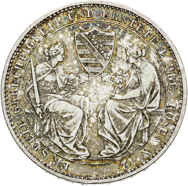 Thaler 1854 - back