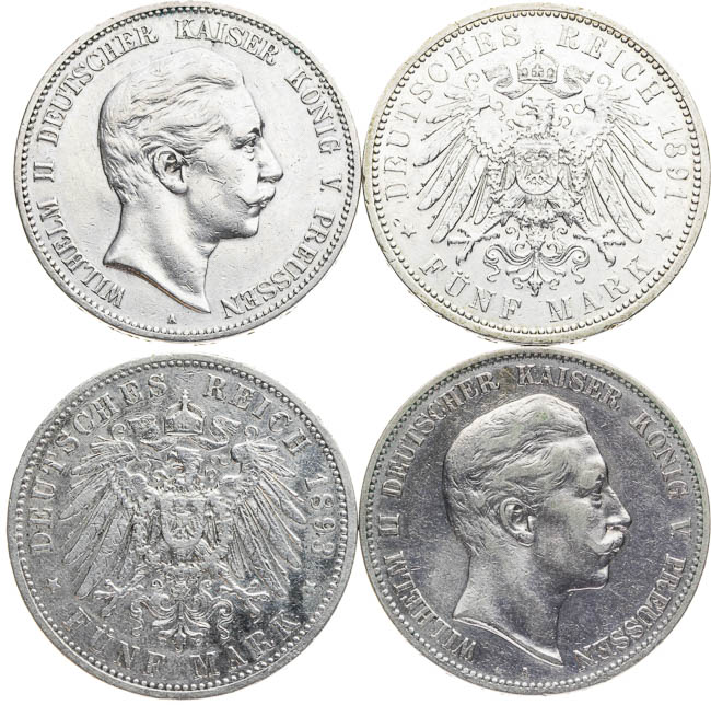 5 Mark (4 pcs) - front