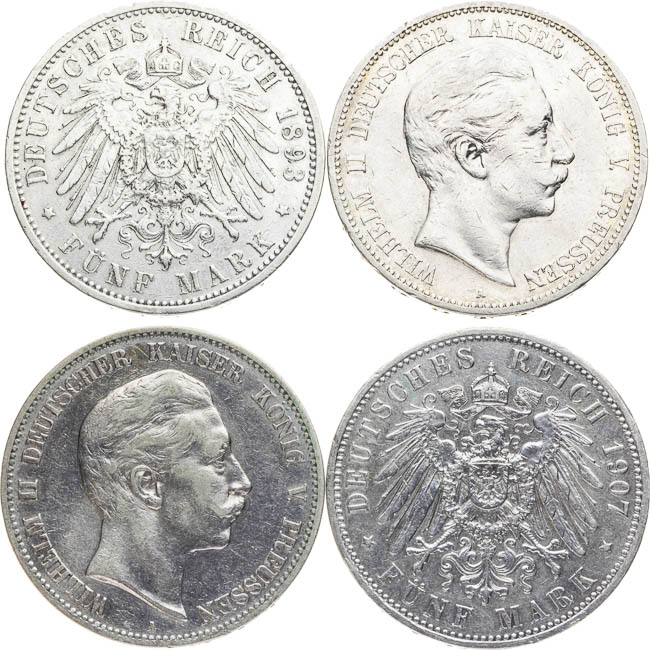 5 Mark (4 pcs) - back