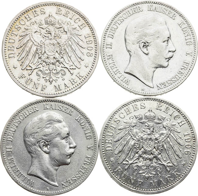 5 Mark (4 pcs) - back