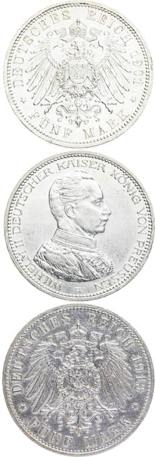 5 Mark (3 pcs) - back