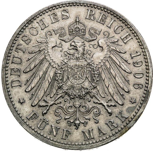 5 Mark 1906 - back
