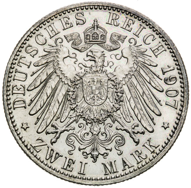 2 Marks 1907 - back