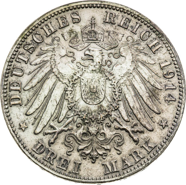3 Marks 1914 - back
