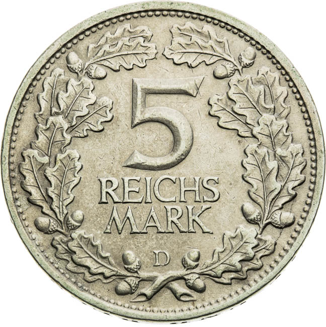 5 Mark 1925 - back