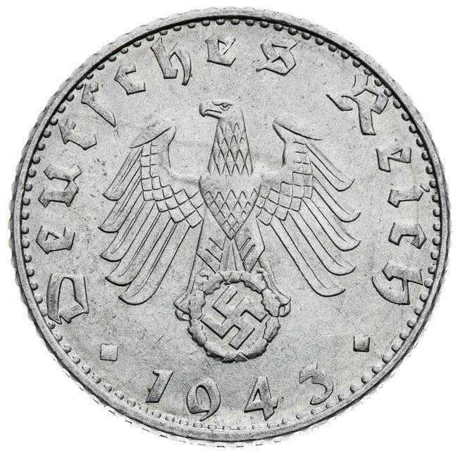 50 Pfennig 1943 B - front