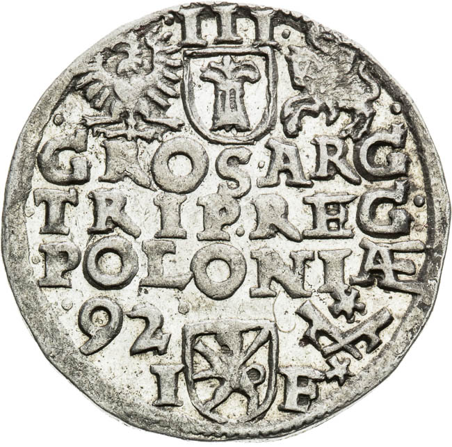 3 Groschen 1592 - back