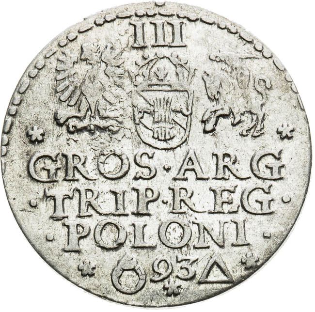 3 Groschen 1593 - back