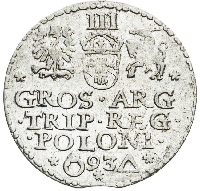 3 Groschen 1593 - back