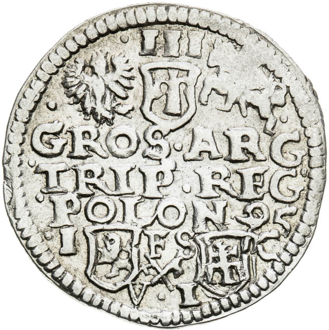 3 Groschen 1595 - back